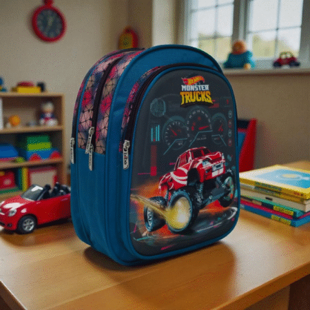 BIBO Hot Wheels Truck Kids School Backpack bag for UKG, 1class Boys& girls