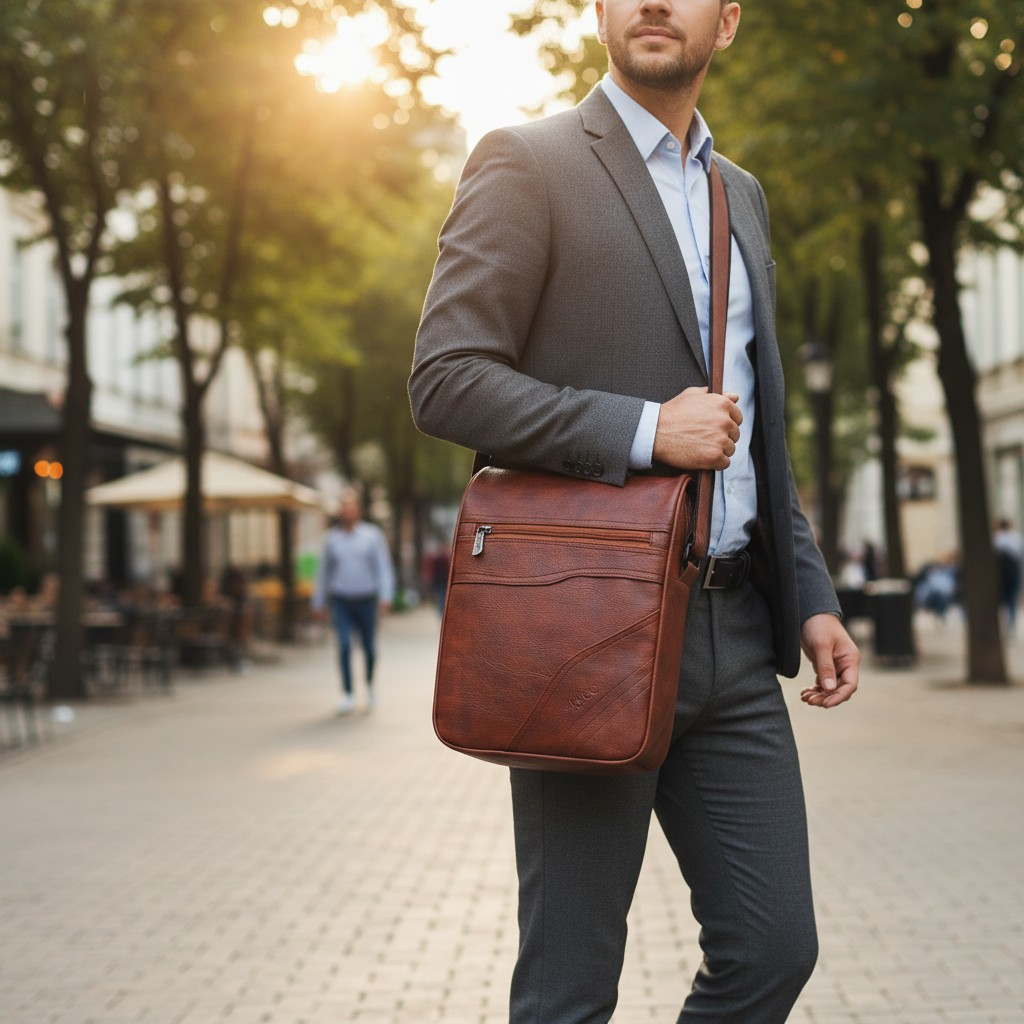 messenger bag( tan) - Image 4