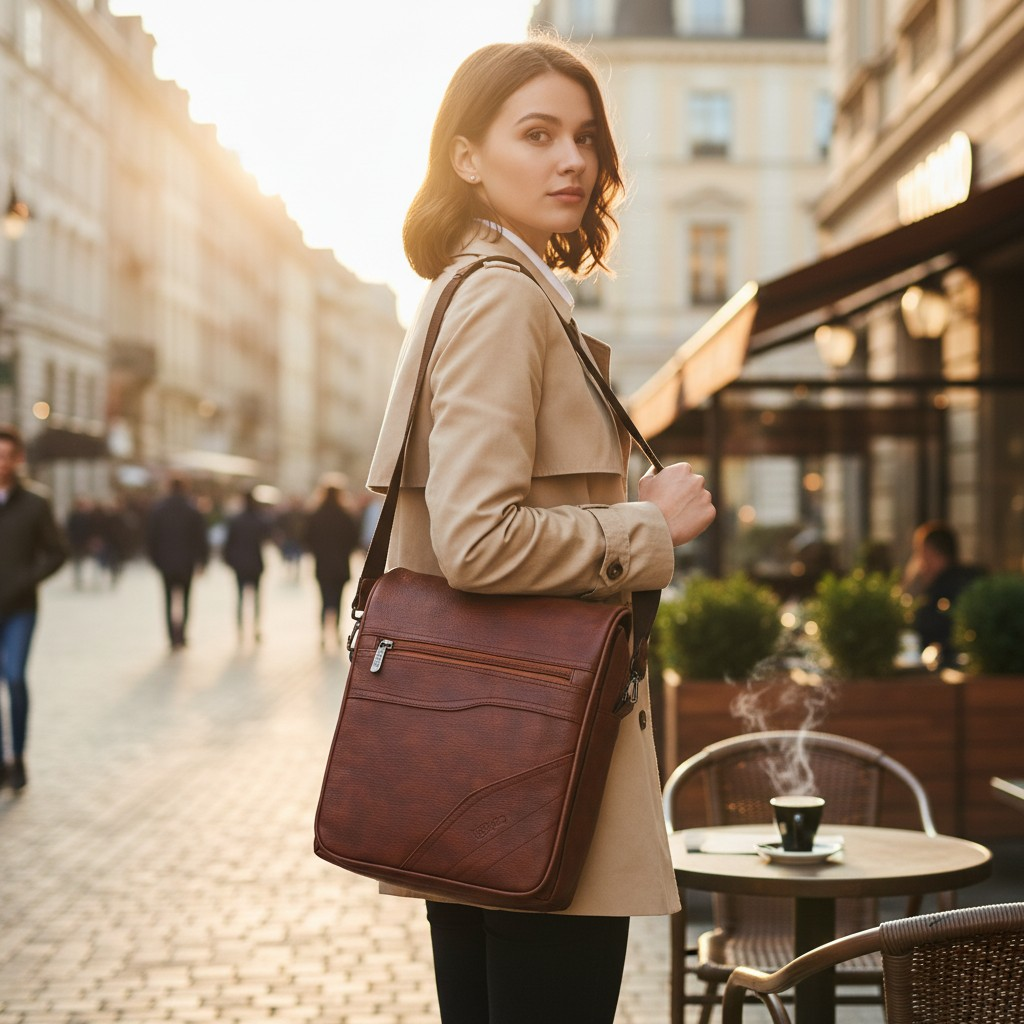 messenger bag( tan) - Image 5