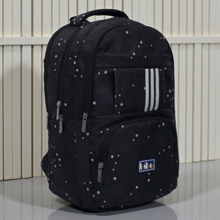 School bag stylish  for boys and girls(wildcraft black print)
