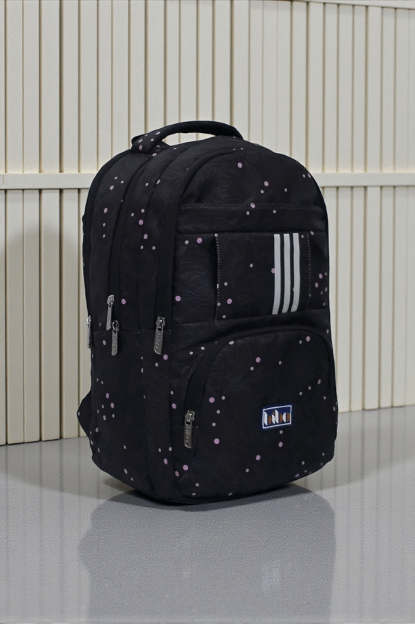 School bag stylish  for boys and girls(wildcraft black print)