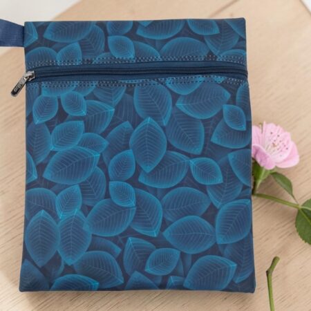 Lunch Pouch Blue Leaf