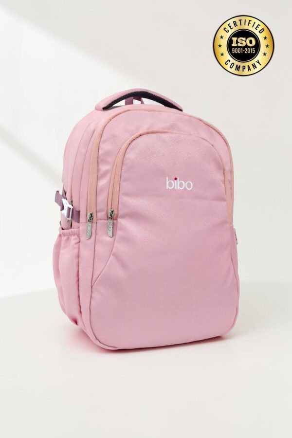 stylish self print peach school/college bag