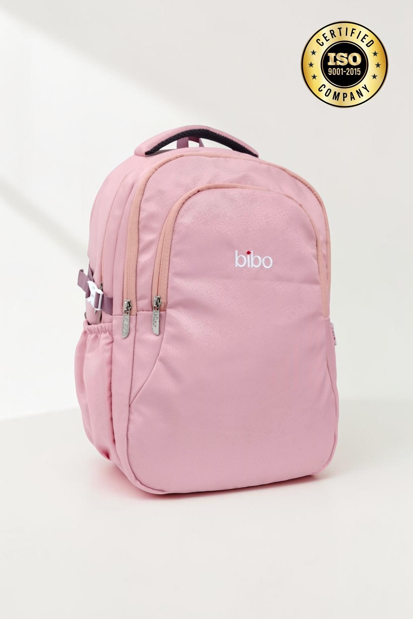 stylish self print peach school/college bag