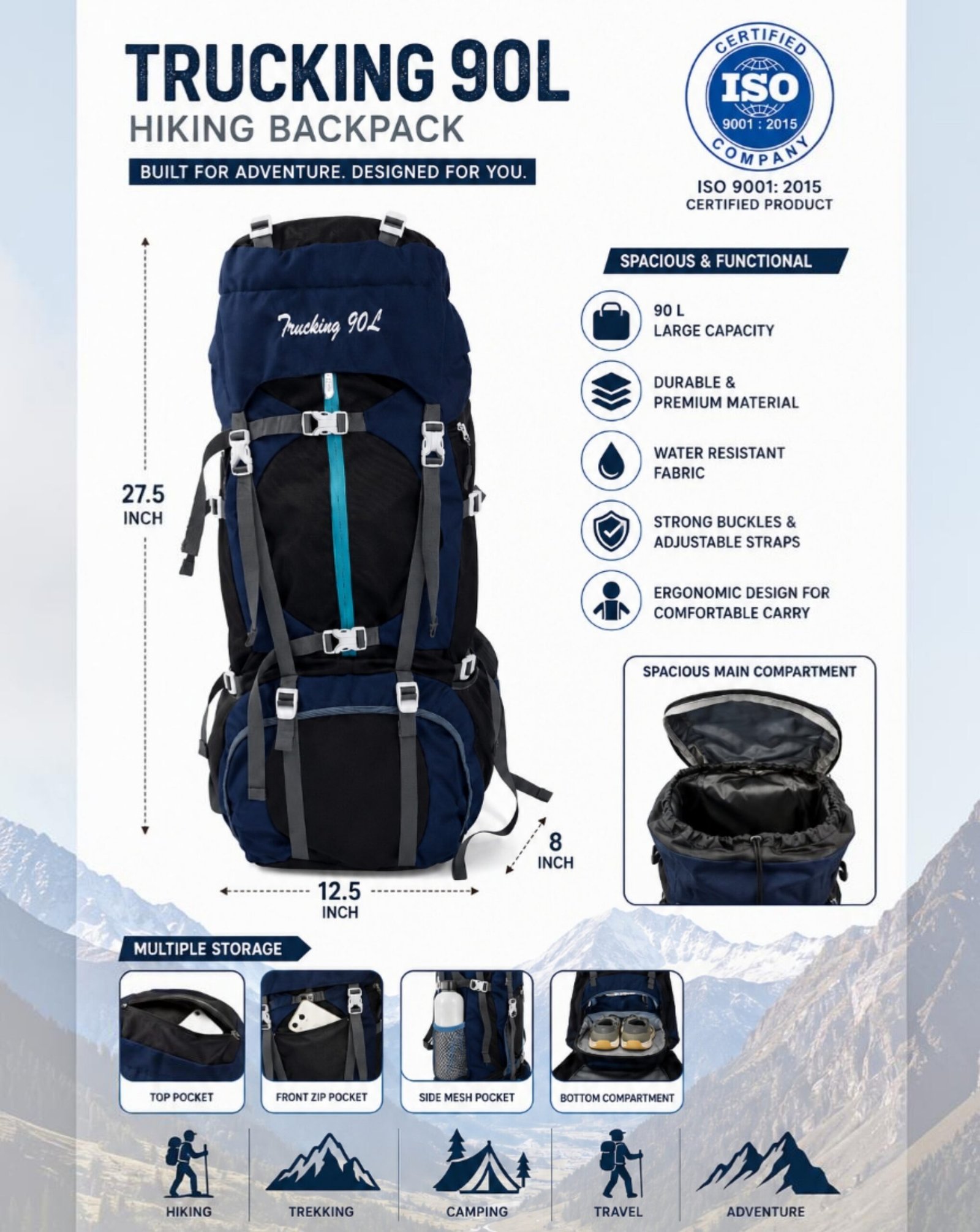 BIBO Truking 27 navy blue - Image 5