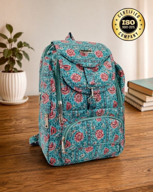 BIBO  turquoise blue backpack