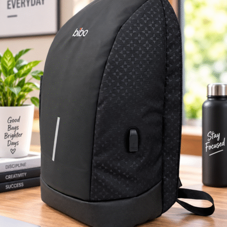 Medium 24 L Laptop Backpack Medium  Slope Anti-Theft bag (Black)