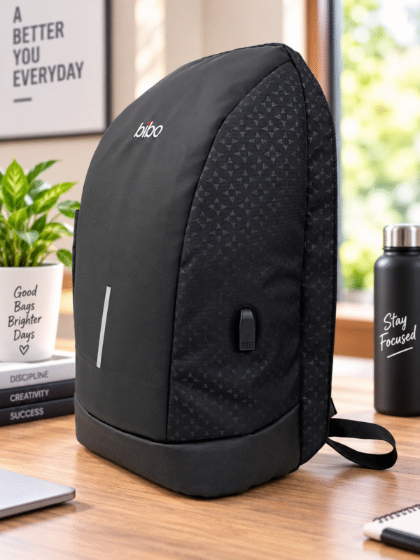 Medium 24 L Laptop Backpack Medium  Slope Anti-Theft bag (Black)